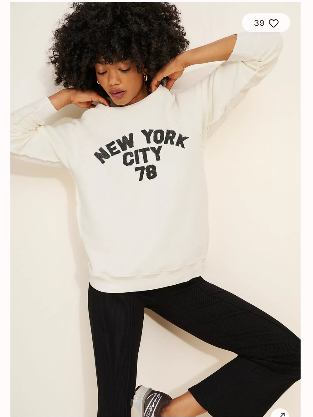 Original Retro Brand  'New York City 78' Pullover Sweatshirt size L 100% cotton